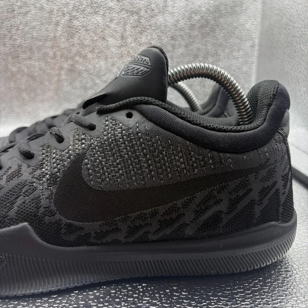 Size 9 Nike Mamba Rage Black Mens Lace Up Comfort Basketball Shoes 908972-002